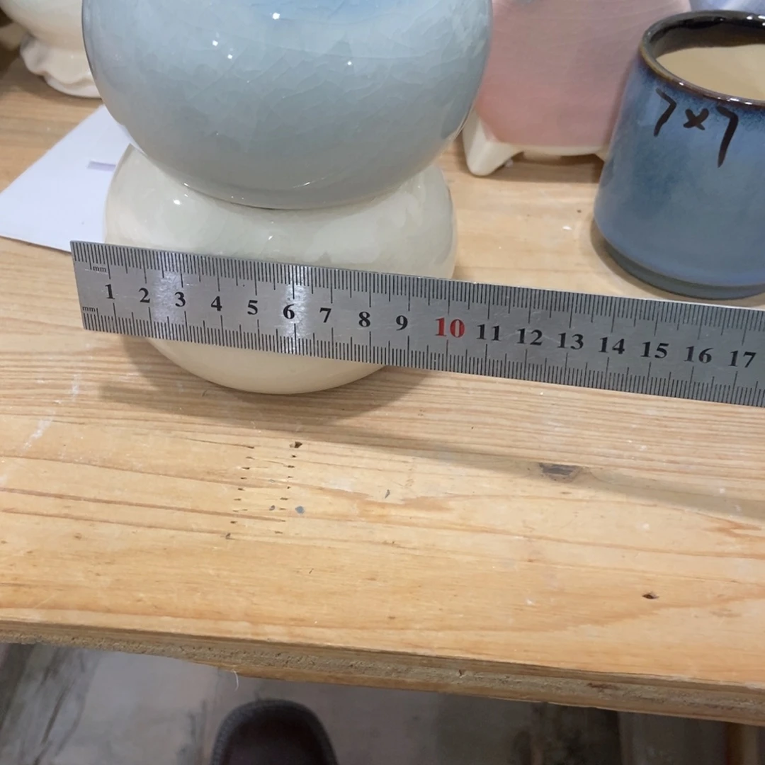 红陶高温陶瓷花盆