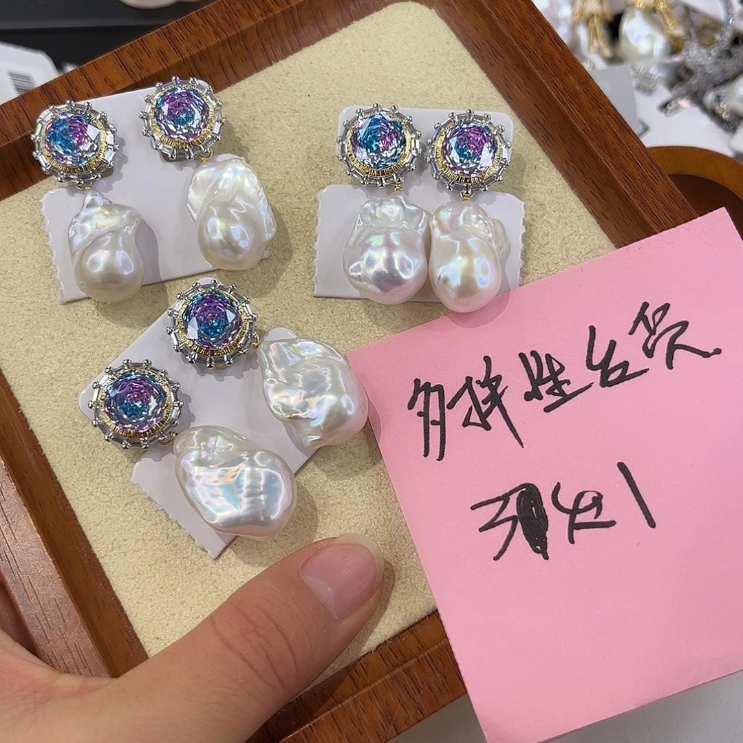 耳饰淡水珍珠合金多样性发货3发1