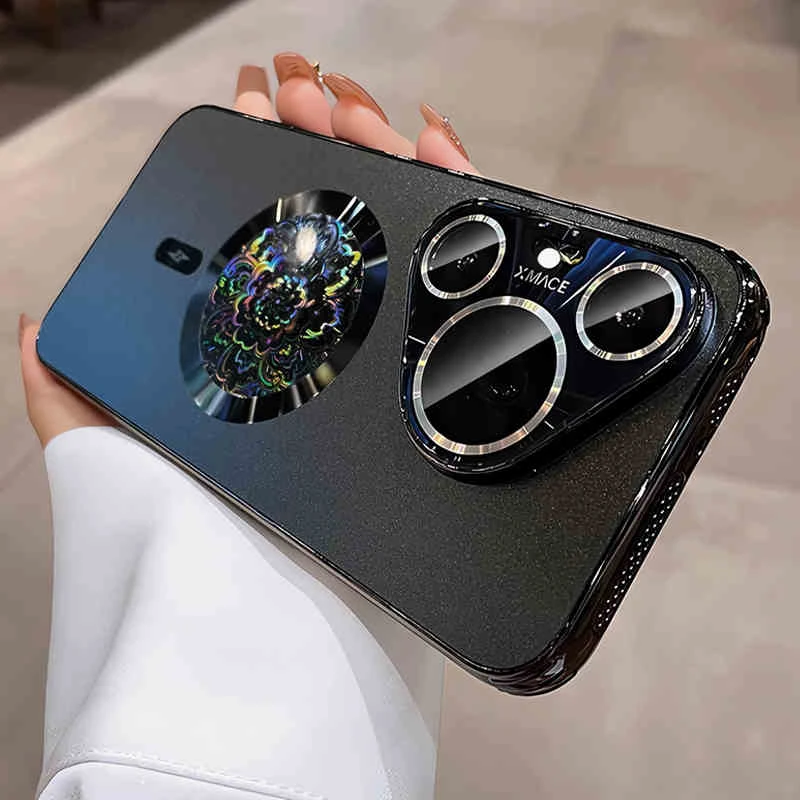 炫光印花磁吸适用华为pura70pro手机壳70pro+自带镜头膜全包防摔