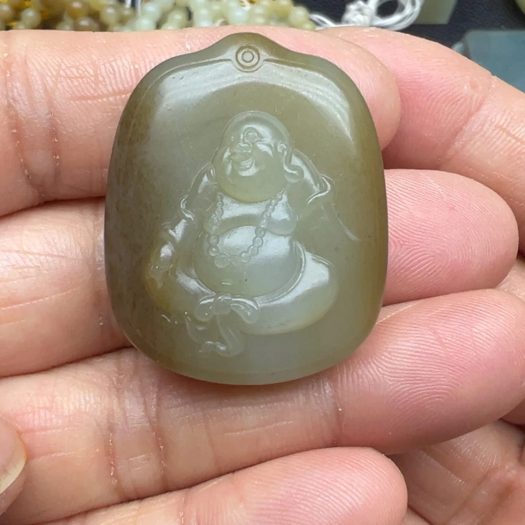 和田玉（糖玉）未镶嵌吊坠(不含链)