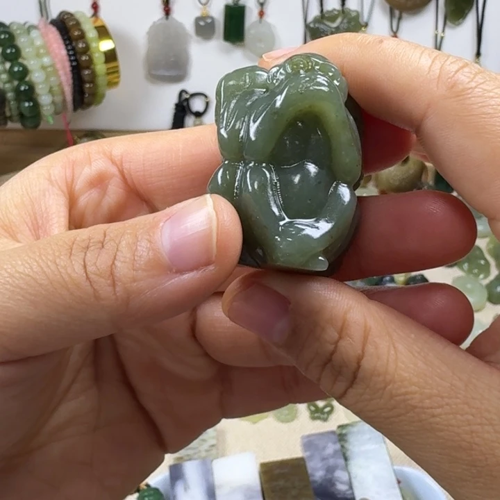 和田玉未镶嵌挂件