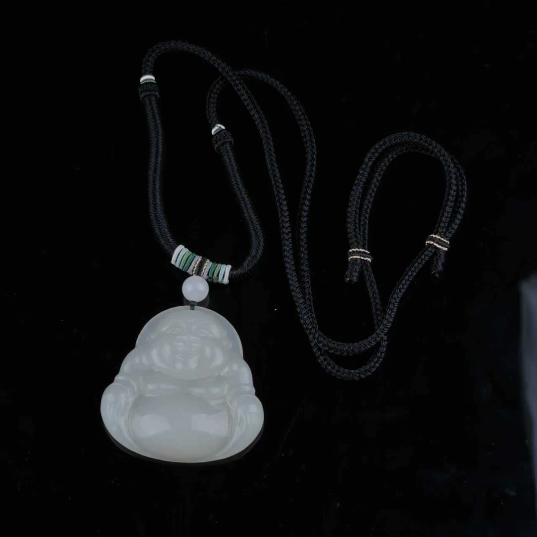 （笑口常开）和田玉佛公吊坠