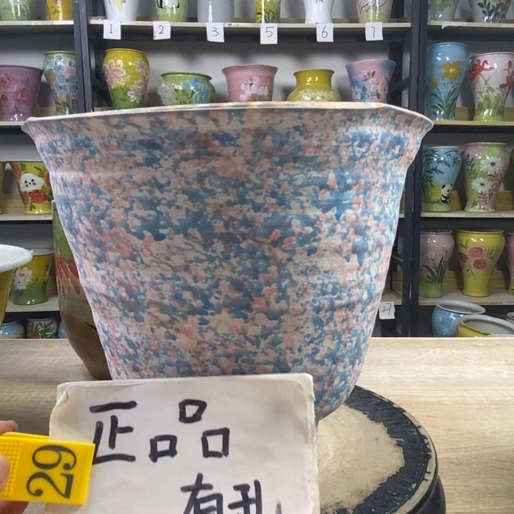 景德镇市手工手绘高温陶瓷花盆