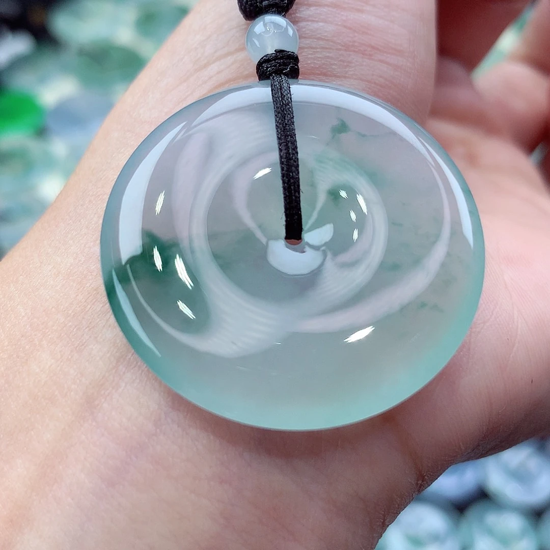 颈饰未镶嵌翡翠编号41。尺寸35-6