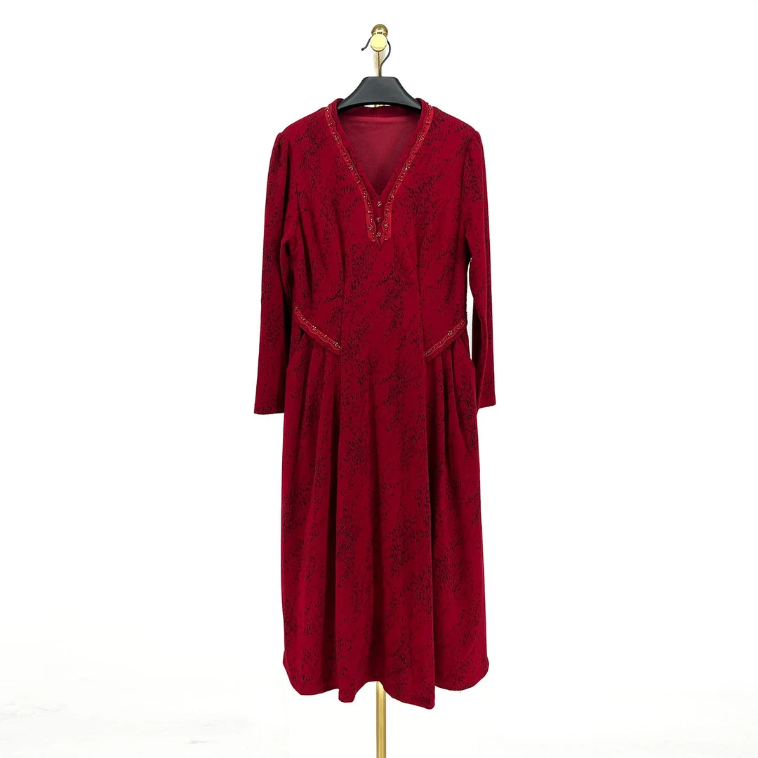 秋冬新款时尚气质优雅连衣裙 宓D3800