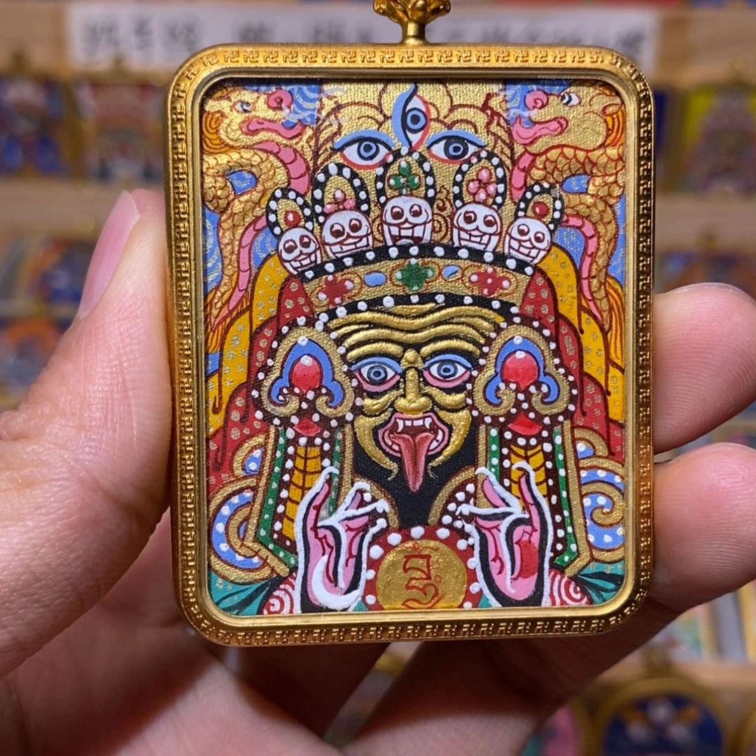 ****A吊坠扎基拉姆纯手绘唐卡