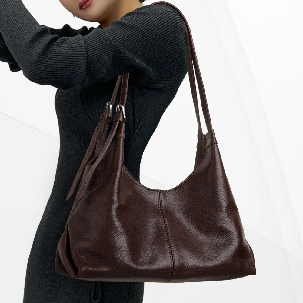 CCAMO单肩斜挎包女款爆款2025新款包包轻奢小众高级真皮牛皮女包