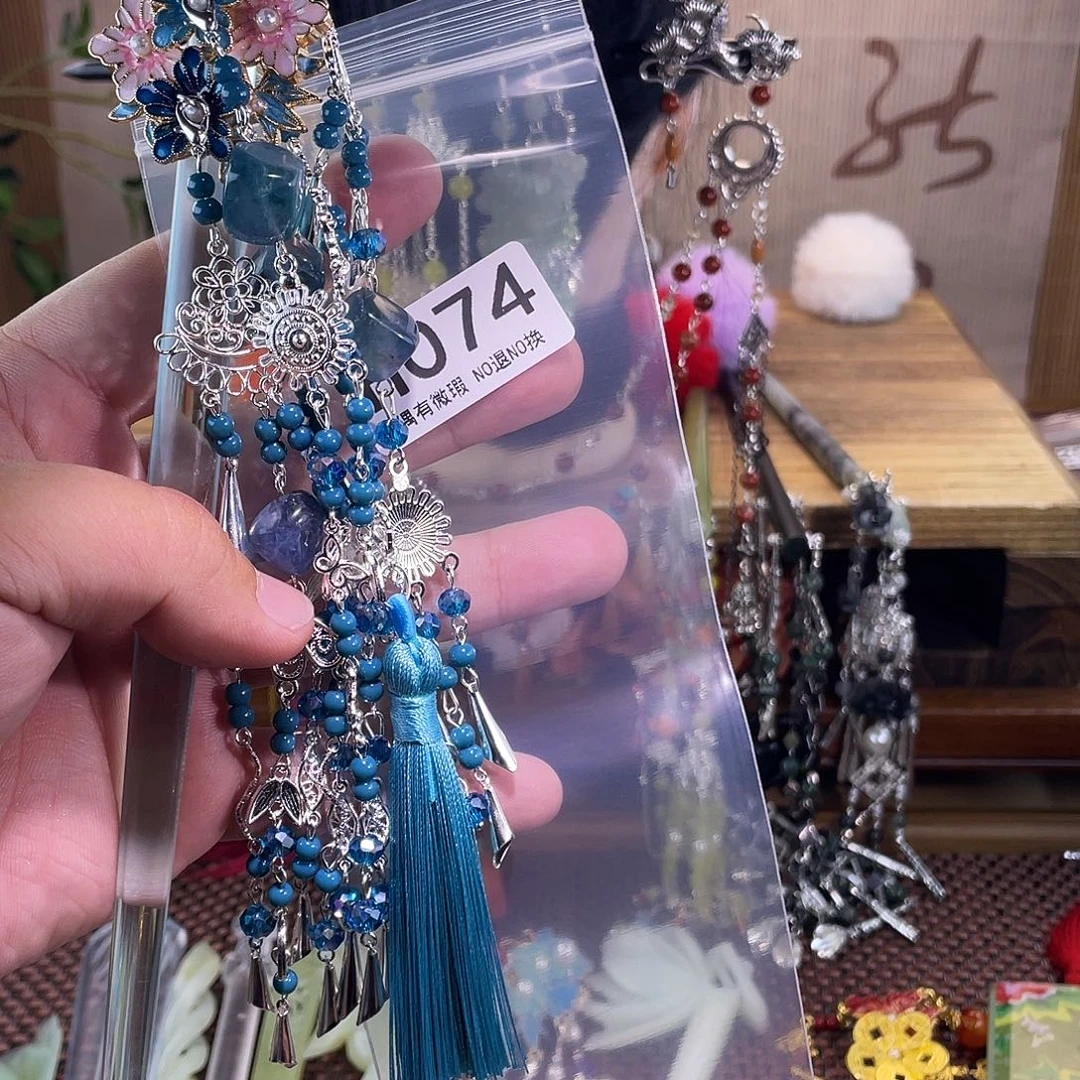 ***蛇纹石玉合金发饰