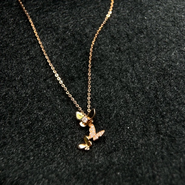 【广潮金钻】金750钻石项链