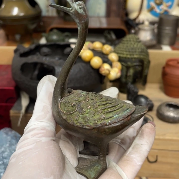 铜中古艺术品摆件