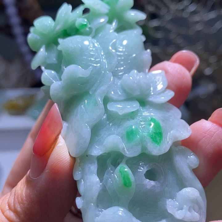 【闪购商品】翡翠未镶嵌颈饰鱼