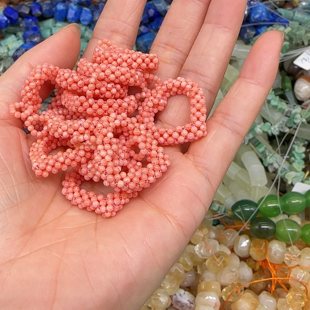 玛瑙/玉髓合金珠宝半成品爱心2个