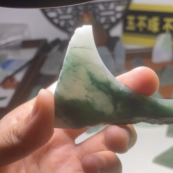 飘***摇未镶嵌定制翡翠平安扣定制