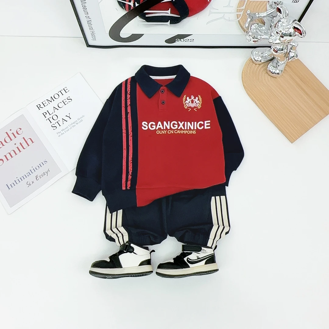 男童长袖POLO衫儿童卫衣2025秋季新款时尚潮 DMC6159悠悠童话童装