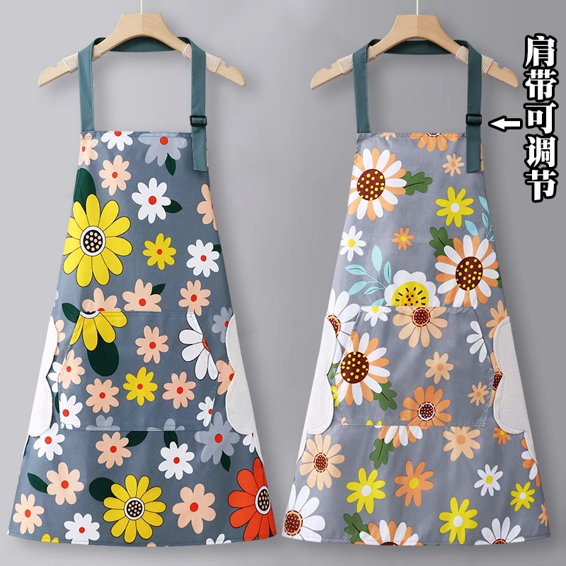 围裙厨房家用2025新款防水防油做饭女上班专用日TPU围裙防水防油