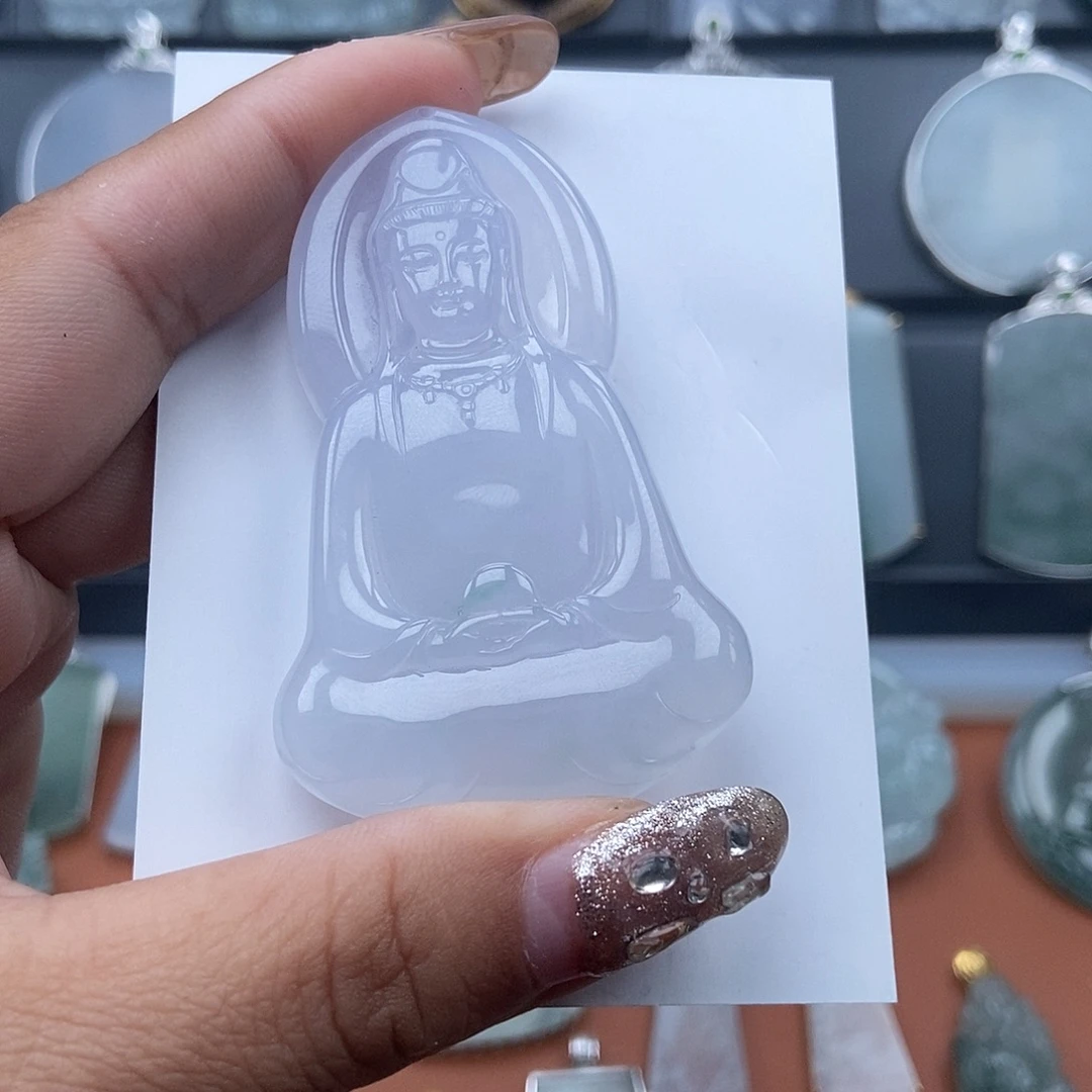 陈***钧翡翠未镶嵌吊坠(不含链)
