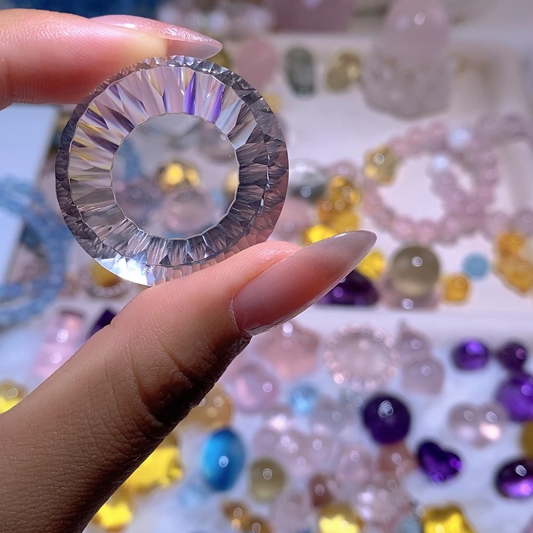 栖***梧未镶嵌珠宝半成品水晶水晶