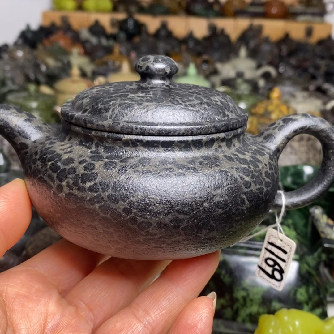 冰碛岩豹纹仿古壶240cc