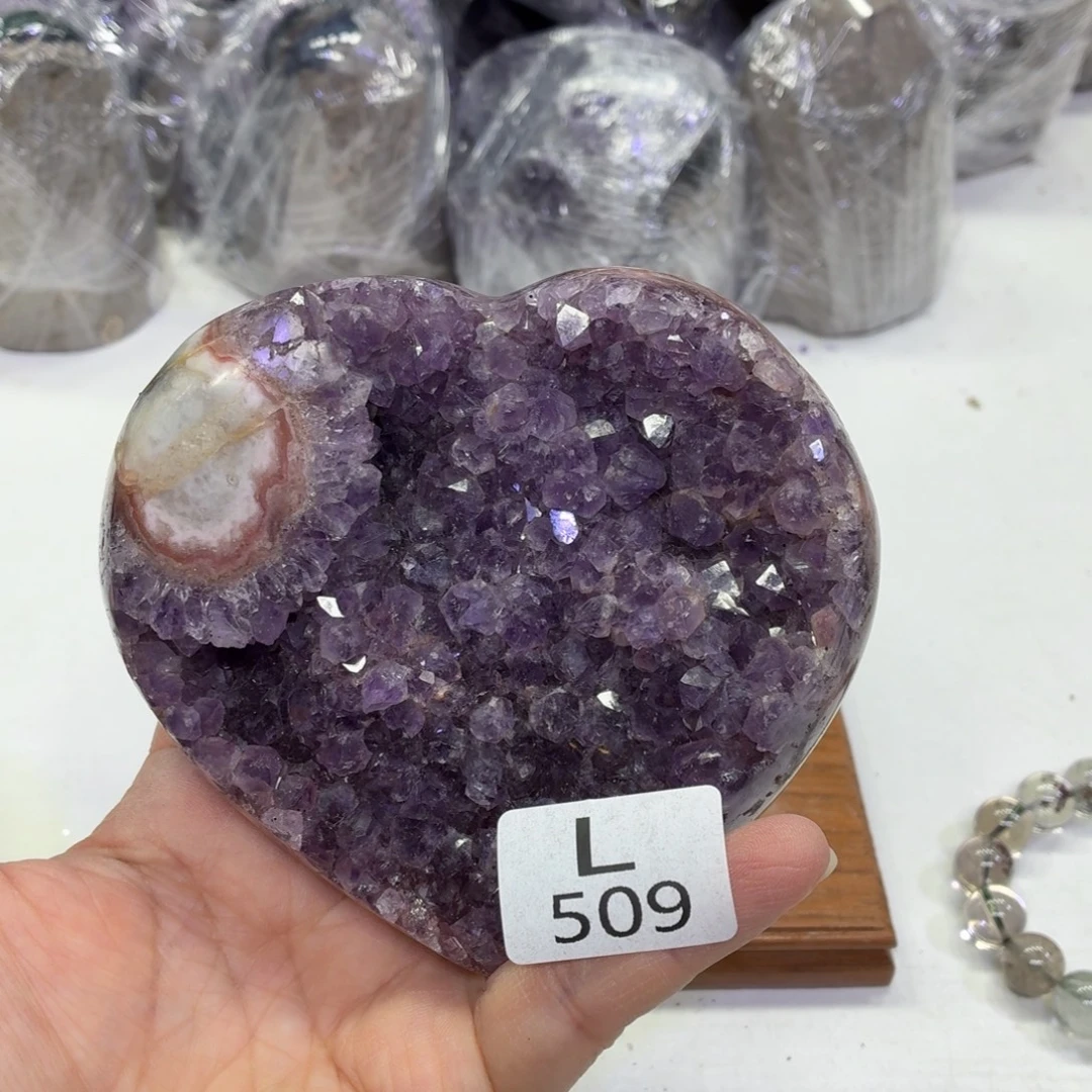 水晶摆件未镶嵌天然紫水晶