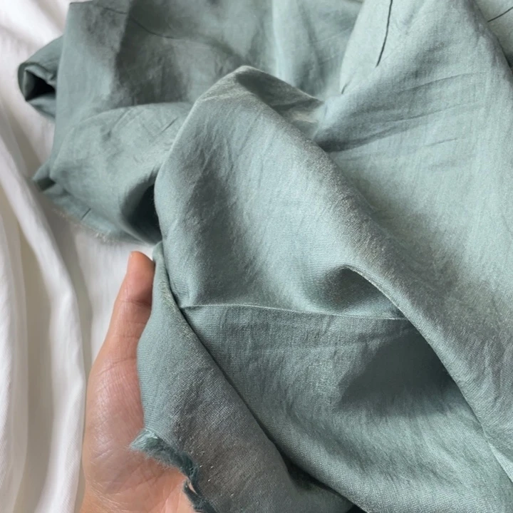 天丝（莱赛尔纤维）豆绿色人鱼姬1米