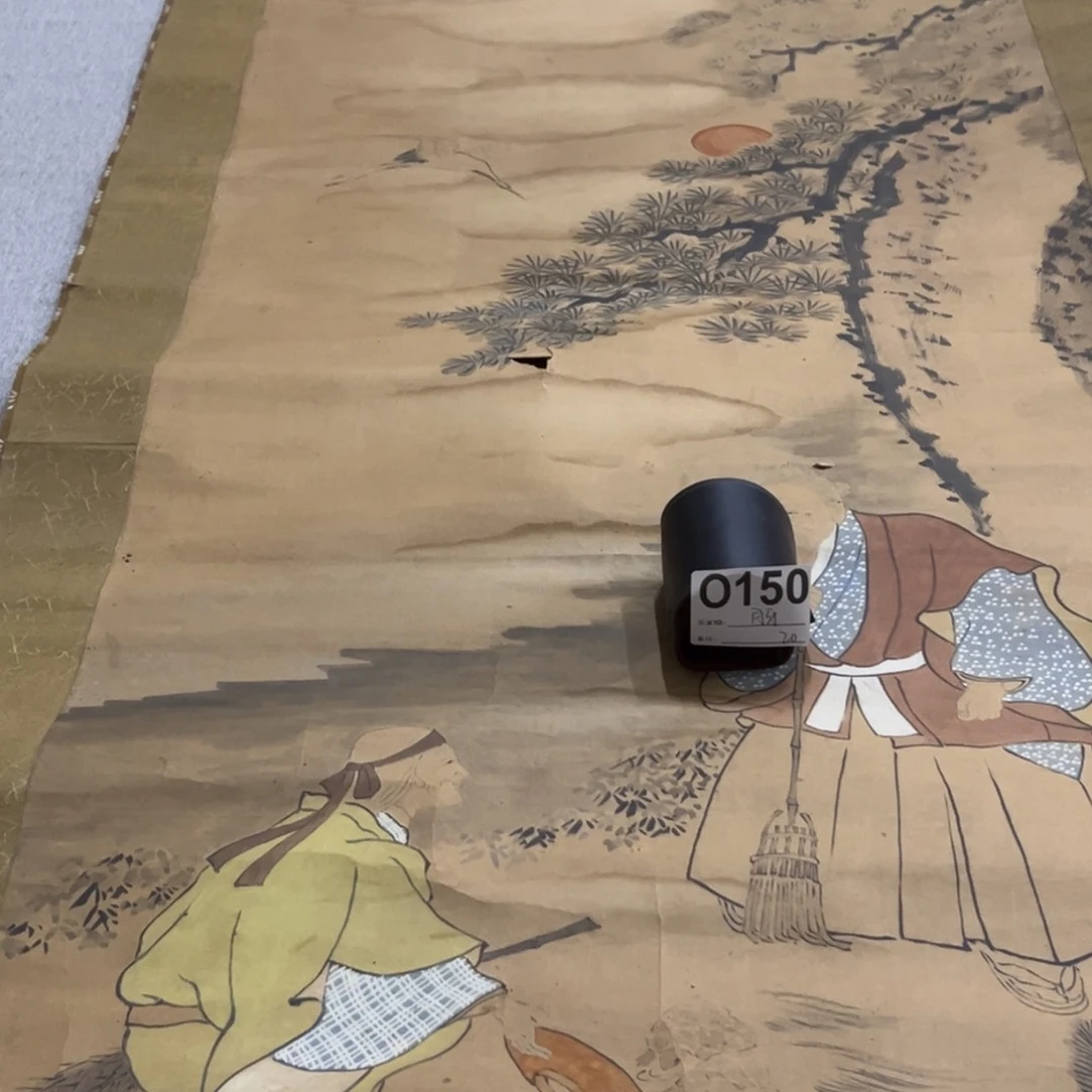 国画꧁****꧂半印临摹人物挂轴