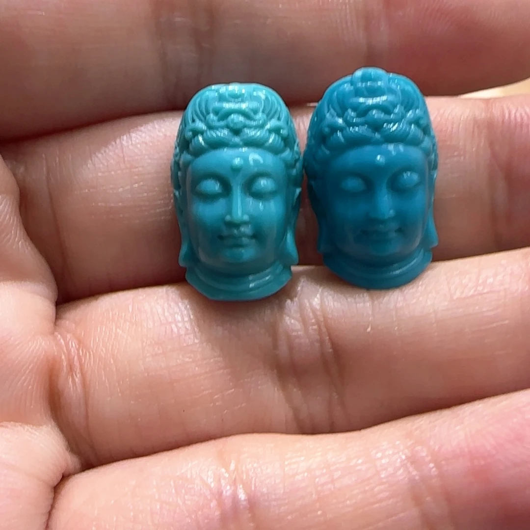 羽***涅绿松石未镶嵌配饰