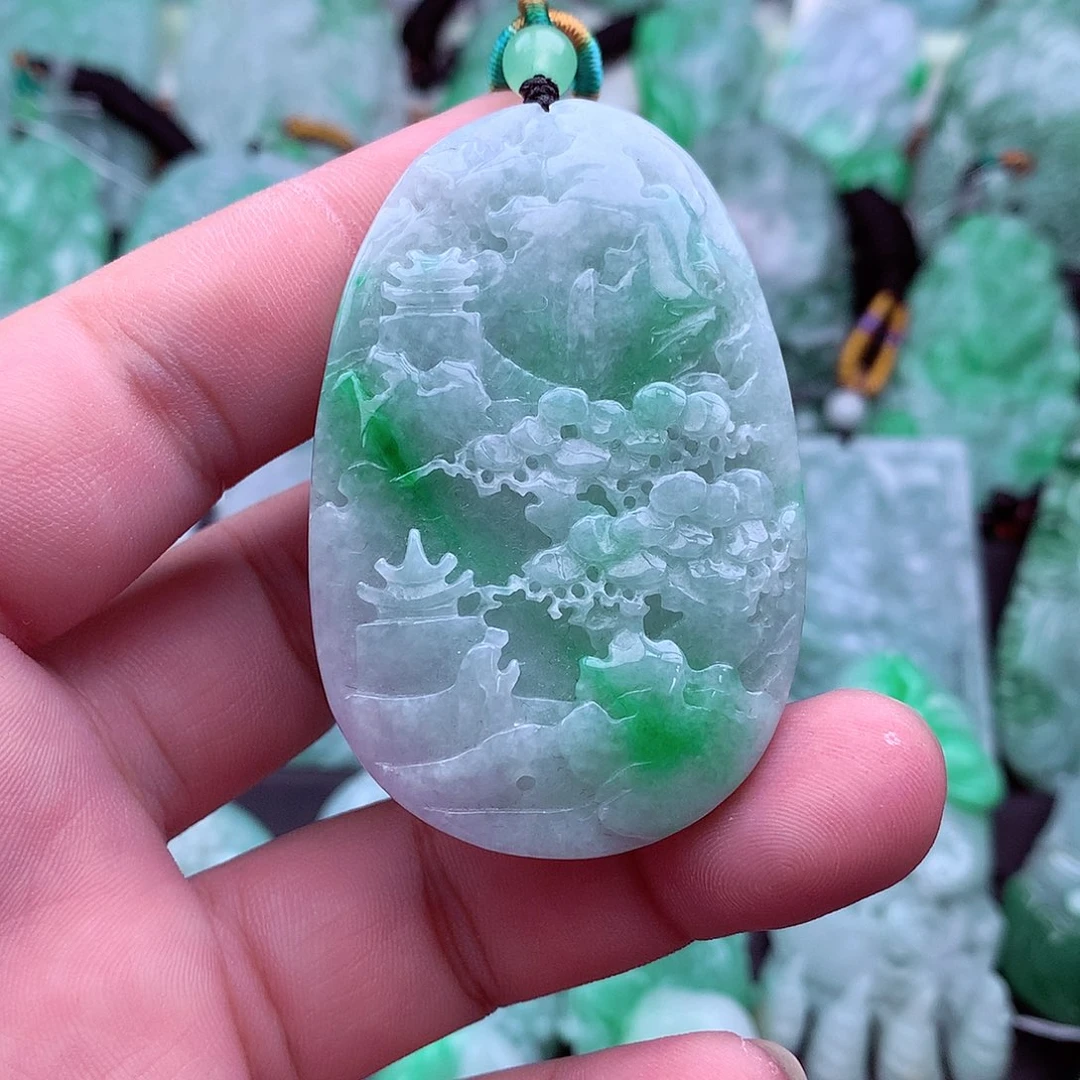 翡翠未镶嵌吊坠(不含链)