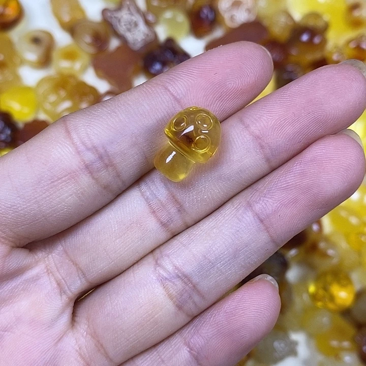 吊坠橄榄核蘑菇76