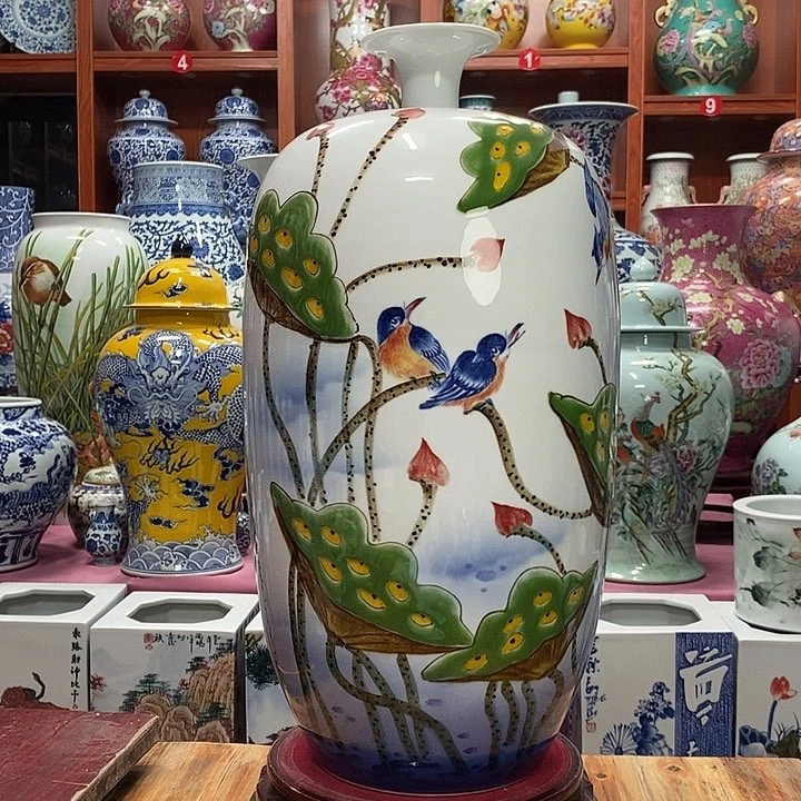 瓶景德镇陶瓷花瓶摆件