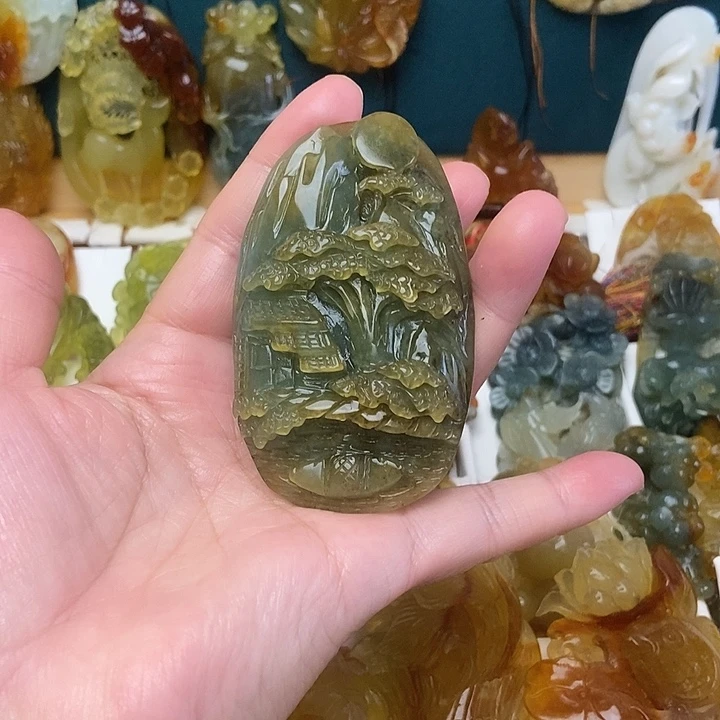 岫玉未镶嵌岫玉未镶嵌吊坠1