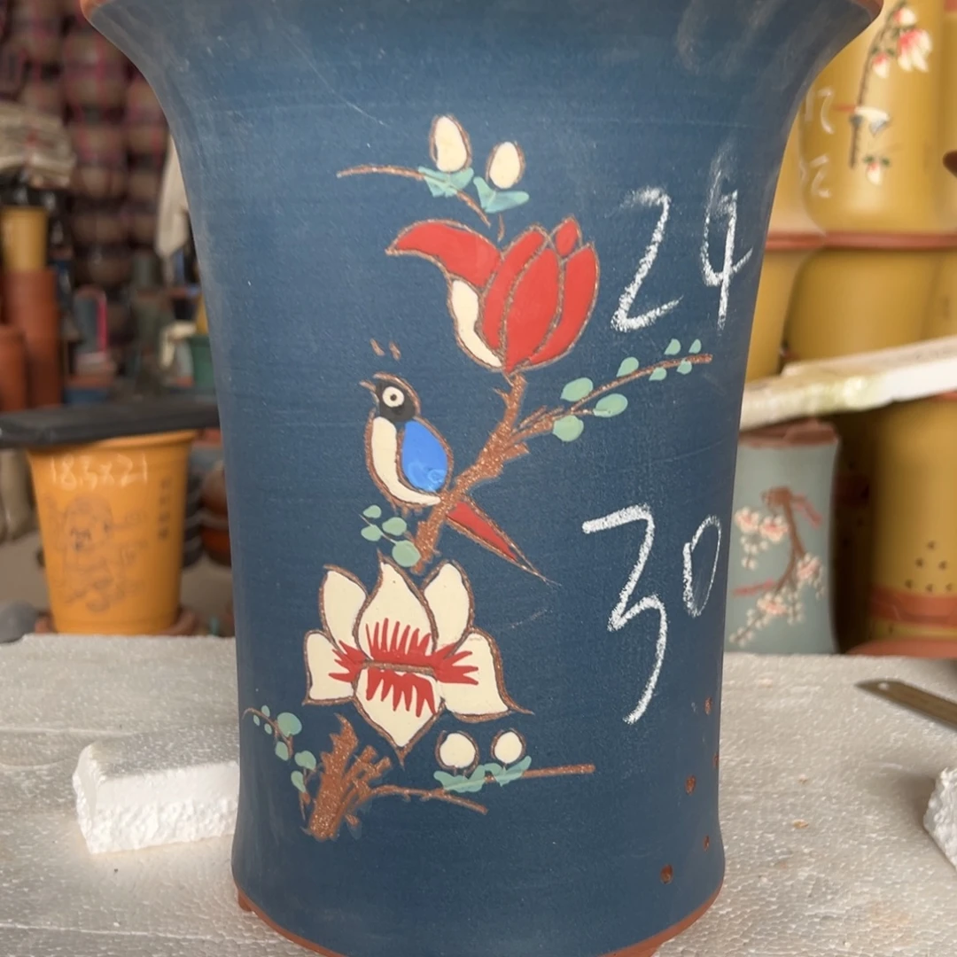 宜兴川阁紫砂花盆单个