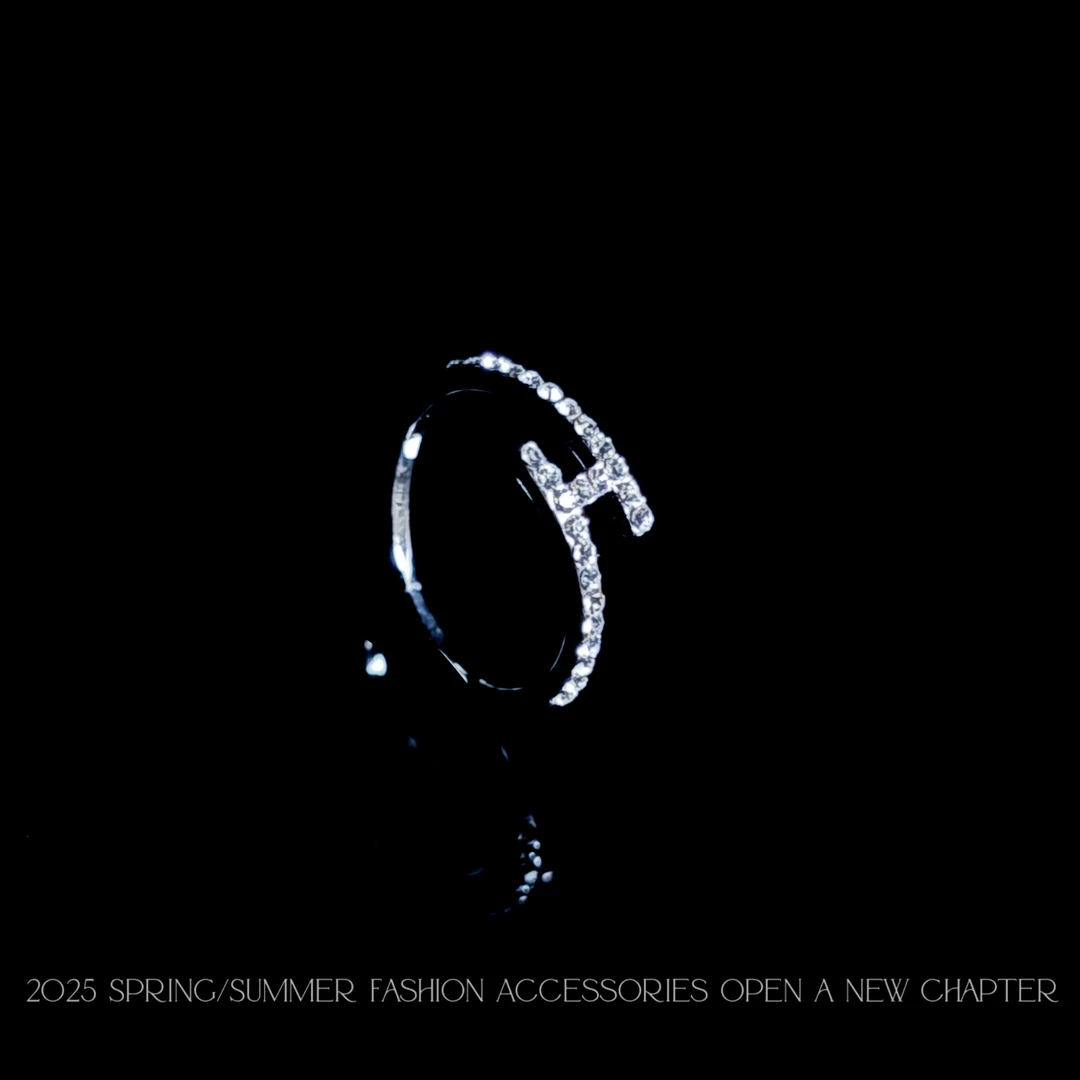 铜合金戒指 镀k金 2025款C7476【H型环戒】Jeannie zoo 戒指