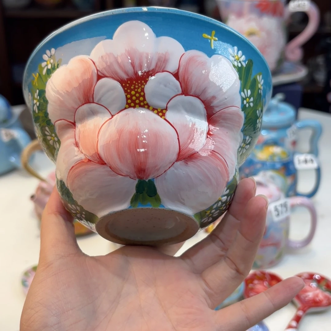 景德镇手绘高温釉下彩陶瓷茶具