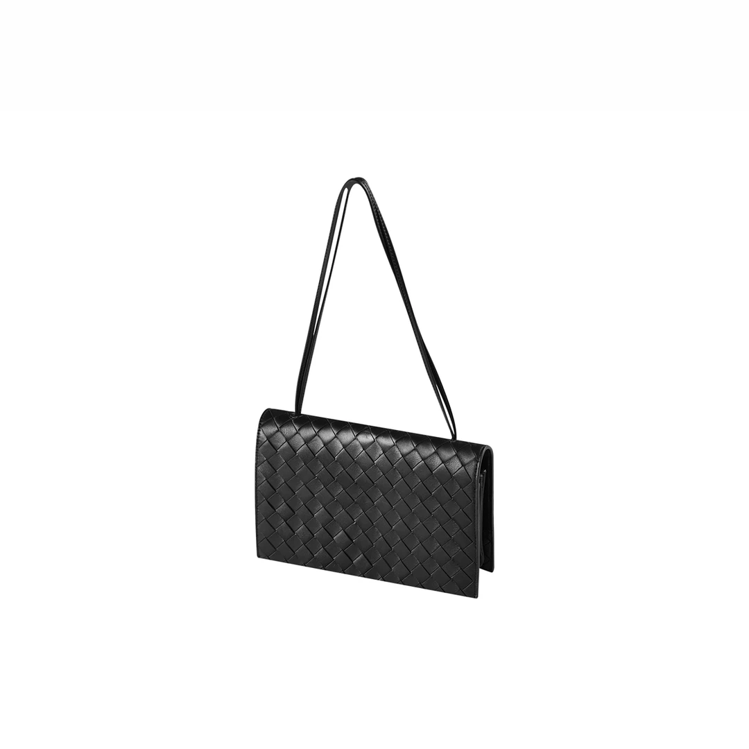 羊皮包编织单肩手提腋下女包 596