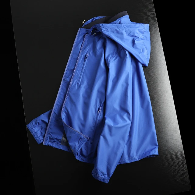 亏本甩卖防泼水！防风防晒透气！春夏薄款男连帽运动休闲夹克外套