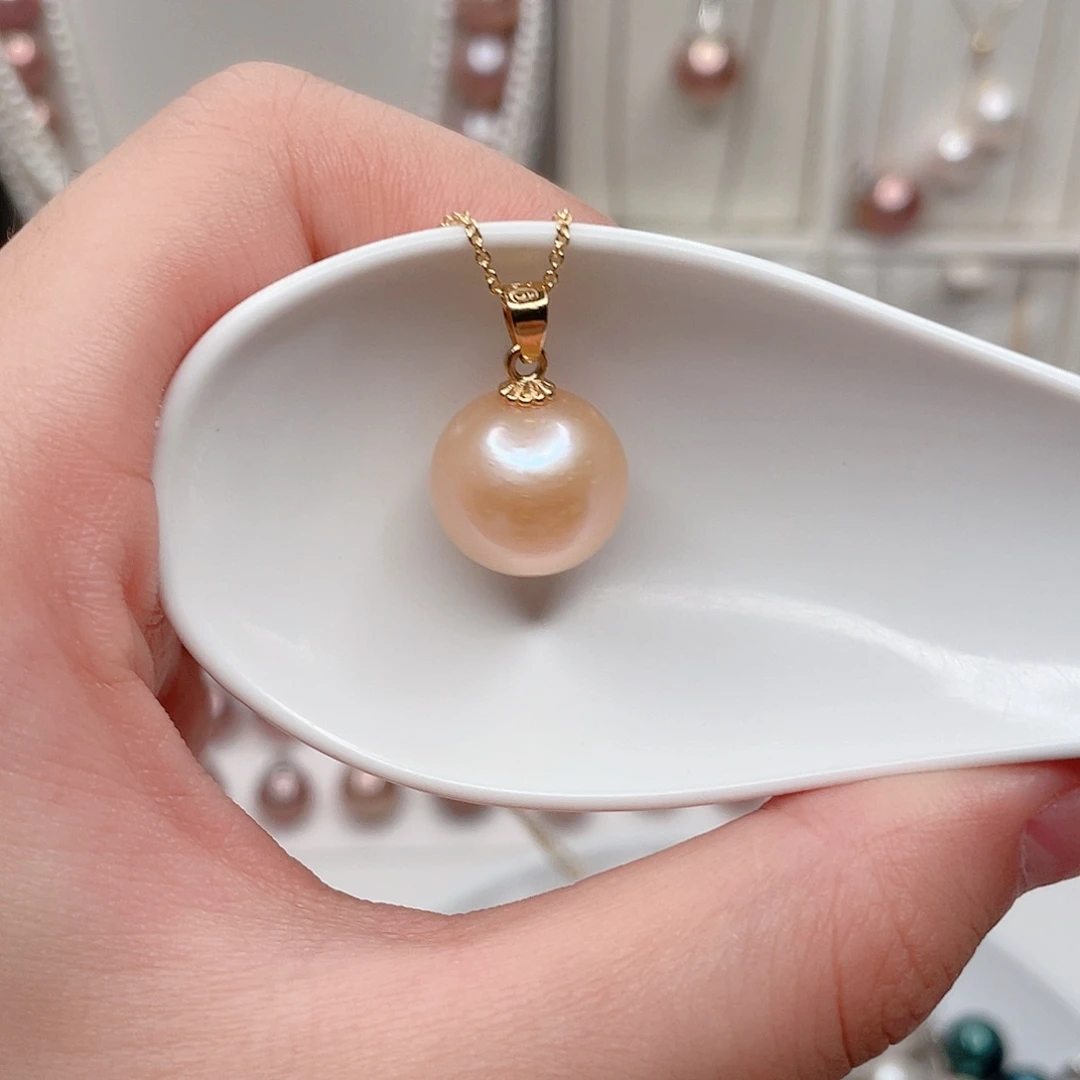 合金淡水珍珠吊坠(赠链)