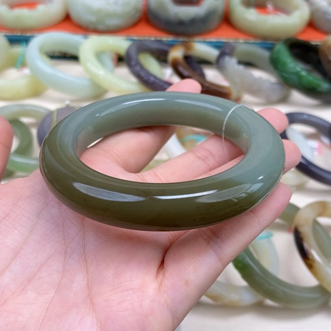 和田玉手镯未镶嵌59.1