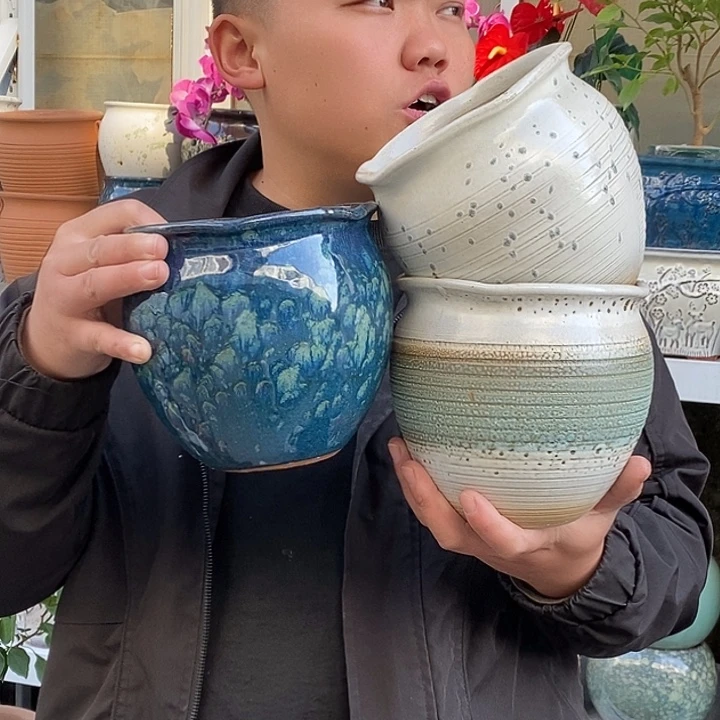 紫砂花盆口口16高15福利