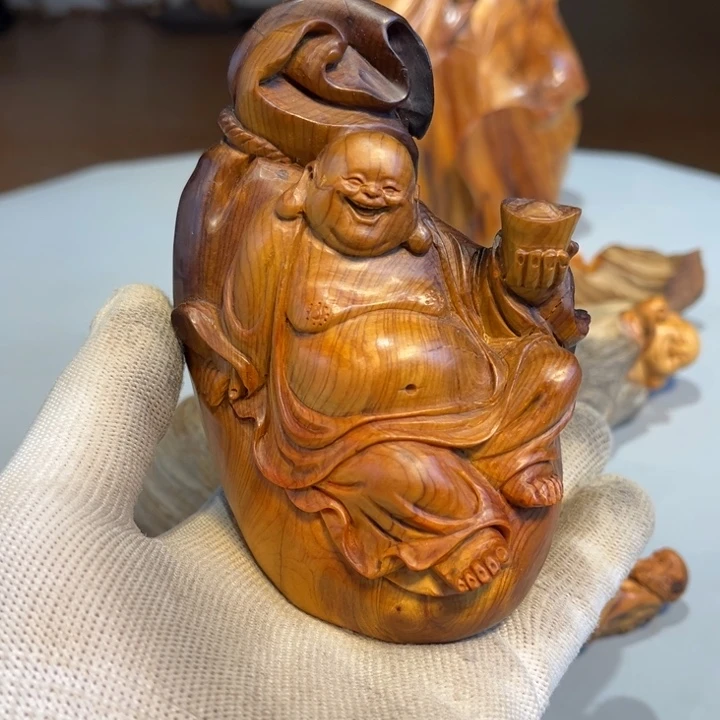 育***记柏木（崖柏）根雕工艺摆件