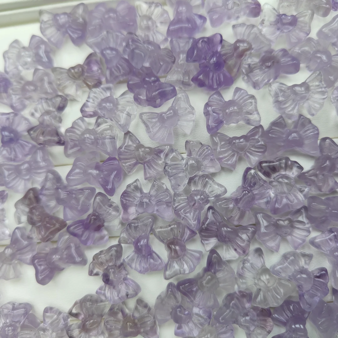 紫水晶爱心蝴蝶结多样性随机发其一ZS61