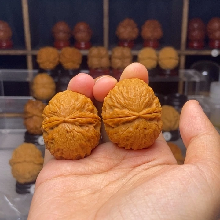 吊坠文玩核桃盘龙玉凤13