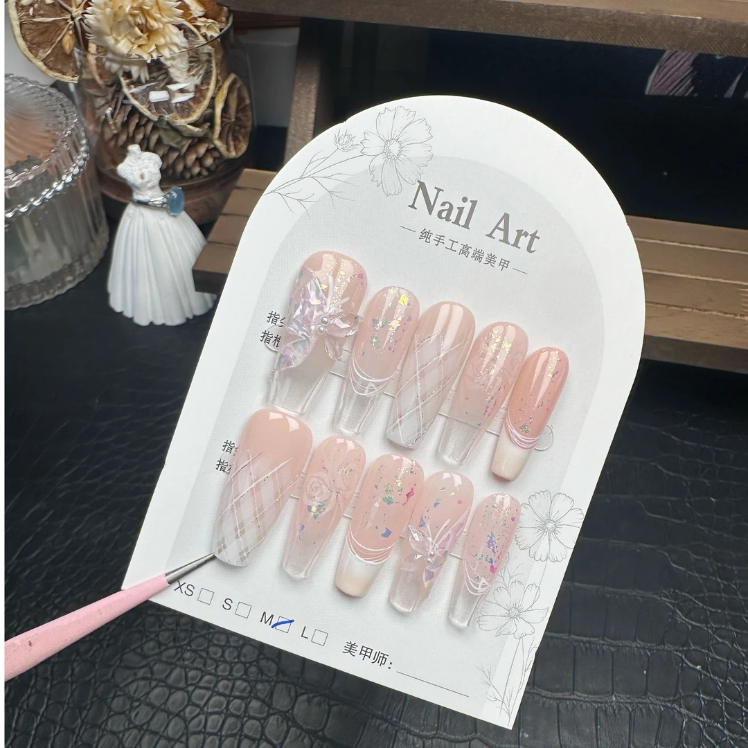 【玫瑰园林】39玫瑰园林纯手工穿戴甲