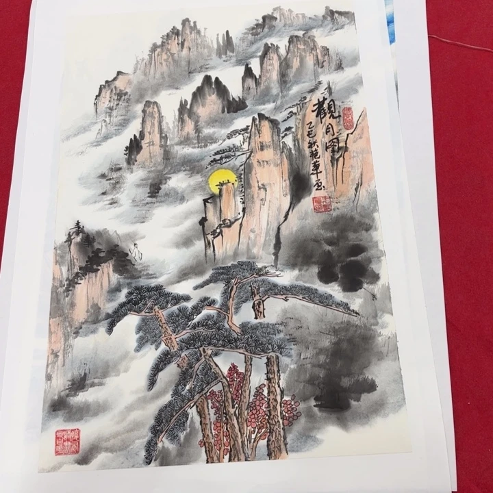 国画花鸟等图案为