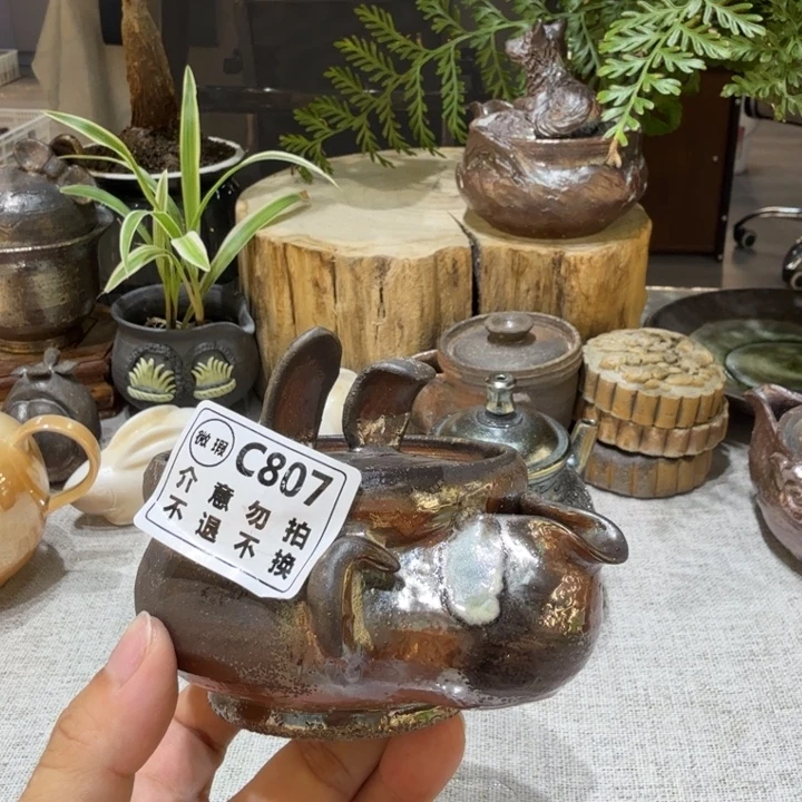 辻***弎摆件柴烧福利新品负担