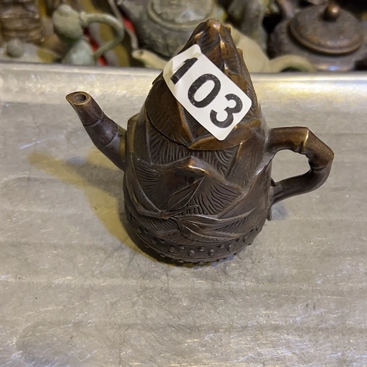 羽***晨黄铜摆件，文房摆件