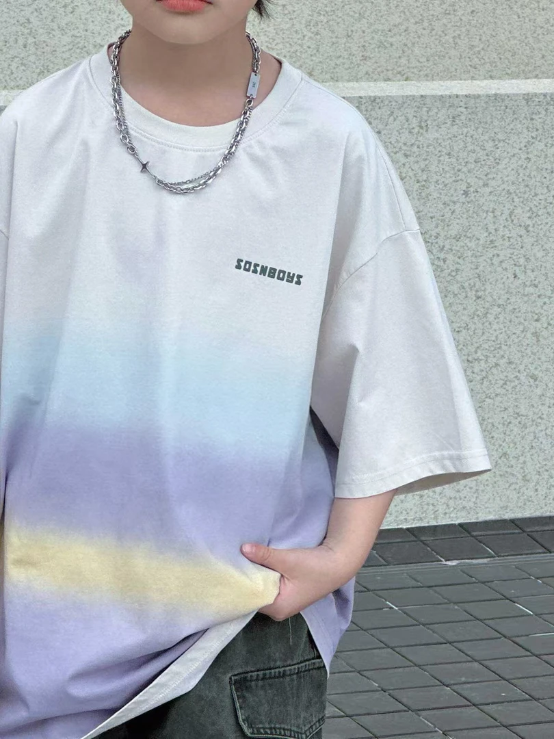 （夏46）儿童夏季新款洋气百搭宽松舒适上衣裤子套装组合