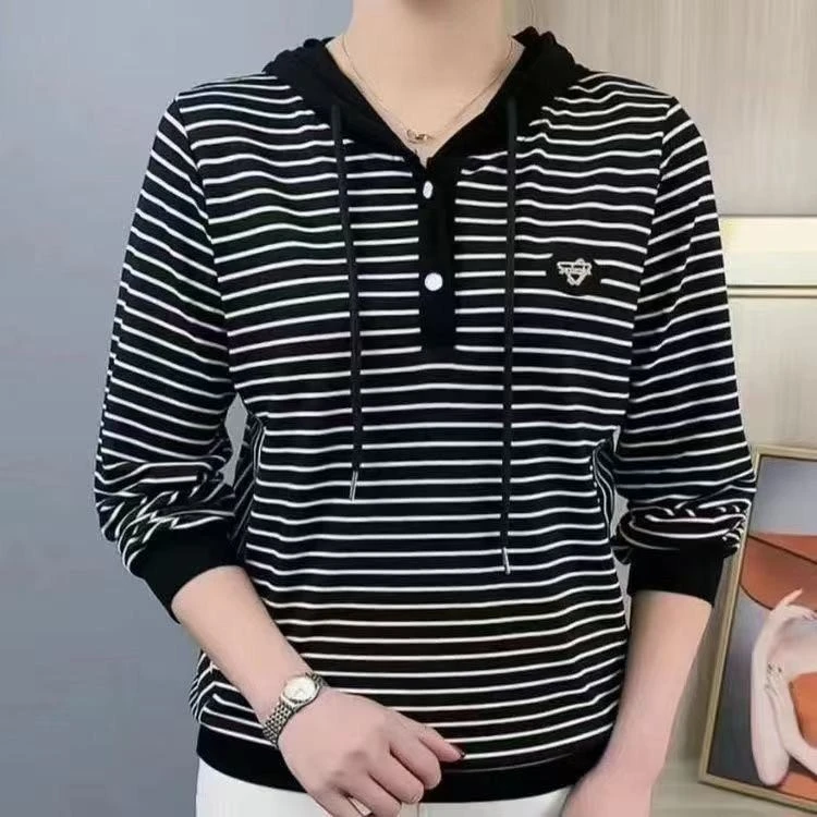 休闲长袖卫衣女秋季2025新款韩版宽松显瘦套头时尚百搭减龄上衣服