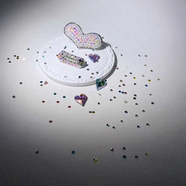 一诺私宠手工宠物带钻顶夹BB夹约克夏马尔济斯西施