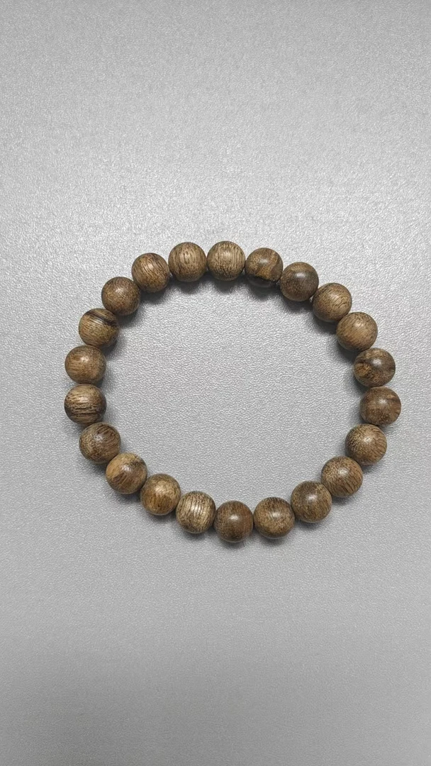 沉香【老舟精选】CL676-2 芽庄天然野单圈手串