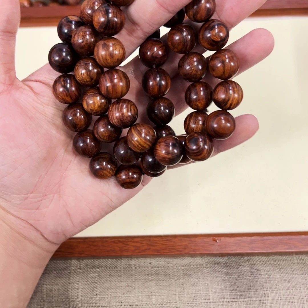 手串/手链黄花梨/降香黄檀15mm圆珠老料越